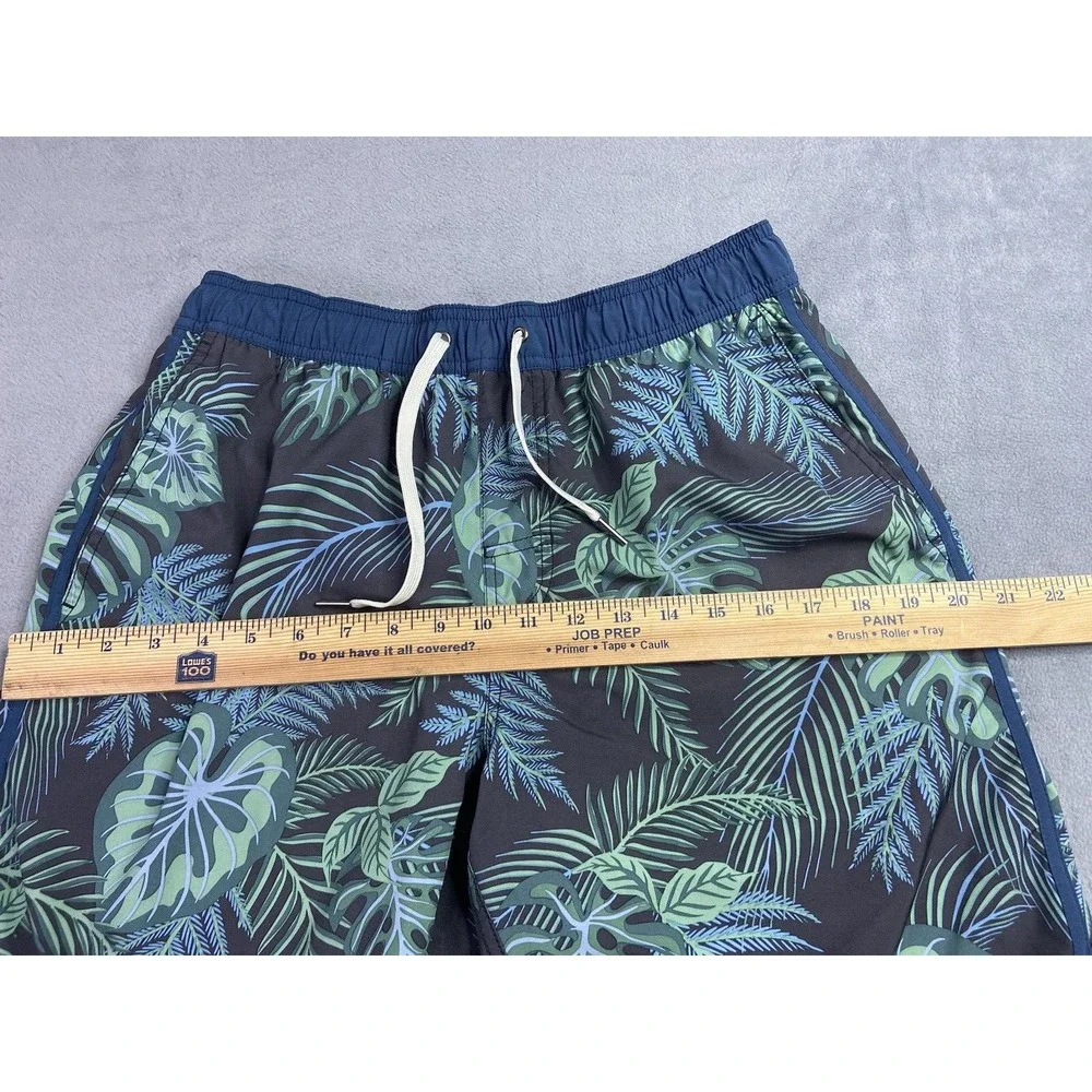 Fair Harbor Shorts Mens Medium Swim Green Tropical Palm 8